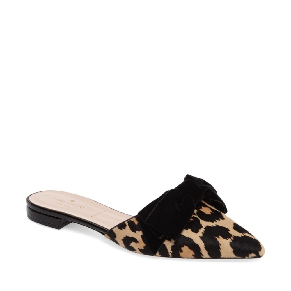 NEW Kate Spade Leopard Belgrove Mules (7.5)
